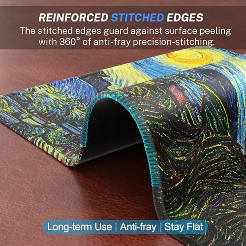 MROCO 3-Pack Mouse Pads, 30% Larger Surface, 8.5 x 11 in, Starry Night - Image 3