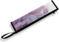 COEQINE Purple Travel Silverware Case Marble Utensil Case With Handles Portable Knife Fork Spoon Organizer Holder for Picnic Outdoor Travel Accessories Leafproof