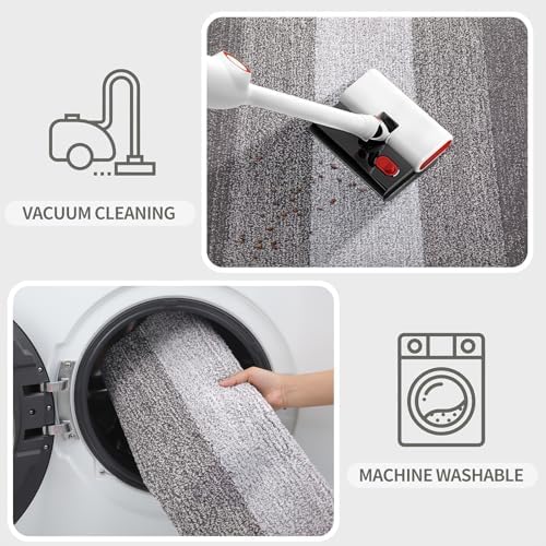 Kitinjoy Indoor Outdoor Door Mat, 34x21 Non-Slip Dirt Trapper Doormats - Image 5