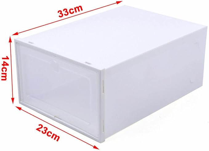 Shoe Boxes Clear Plastic Stackable,24 Pack Shoe Storage Boxes, Shoe Storage Box, Shoe Organizer for Closet, Space Saving Foldable Shoe Sneaker Containers Bins Holders