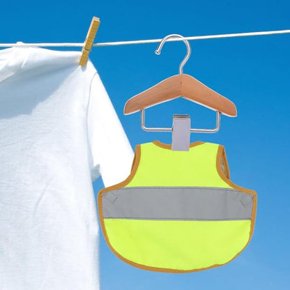 ORFOFE Pet Clothes Hook Set 2-Pack Wooden Small Hangers for Dog and Cat Apparel Compact Closet Organizer Lightweight and Durable for Home and Pet Shop