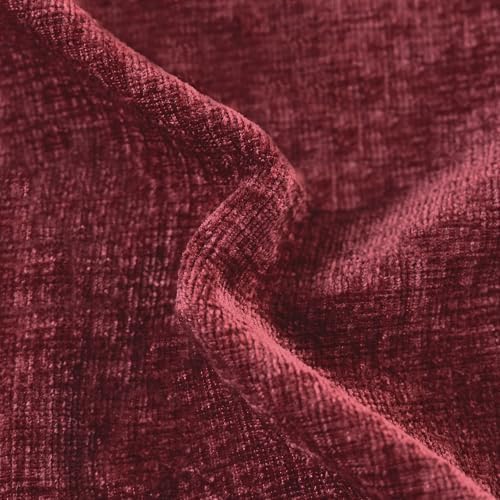 CaliTime Decorative Couch Throw Pillow Covers 20 X 12 Inches Burgundy - Image 2