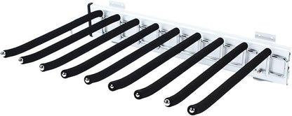 Heavy Duty Pull Out Sliding Trousers Pants Hanger 9 Scarf Tie Rack Closet Wardrobe Extendable Trousers Rack Jeans Rack Organizer