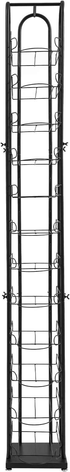 Hat Display Rack,12 Tier Metal Hat Rack Tower with 4 Adjustable Feet, Retail Hat Rack,Display Storage Vertically,Freestanding Hat Display Stand for Homes, Stores, Gift Storesto Place Various Of Hats