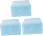 3Pcs Style Transparent Shoe Boxes Dustproof Moisture-resistant PP Plastic Storage Containers with Large Capacity and Slot Design for Socks Cosmetics Organization