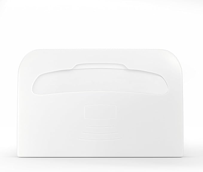 Commercial Toilet Seat Cover Dispenser Wall Mount, White Half-Fold Toilet Seat Cover Holder for Bathroom/Restroom