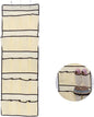 Levemolo over Door Shoe Organizer with Mesh Pockets Hanging Storage Bag for Shoes Accessories and Toys Space-saving Design with Sturdy Metal Hooks Beige