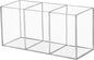 Hxezoc Clear Acrylic Cutlery Storage Organizer, Plastic Transparent Silverware Caddy 3 Section Tableware Holder for Kitchen Indoor Outdoor Decoration Supplies