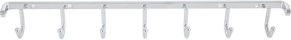Rev-A-Shelf Sidelines 14" Closet Wall Hanging Mount for Belt, Scarf, or Tie Accessory Organization Rack Holder Hanger w/7 Hooks Chrome, BRCL-14NS-CR-1