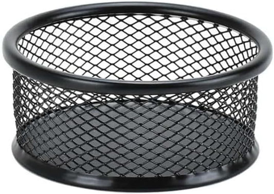 1Pc Black Metal Paper Clip Holder Mesh Paperclip Bowl Binder Clip Dispenser Desk Bobby Pin Container Organizer for Home Office Classroom School Desk Supplies Holders Dispensers by Unknown