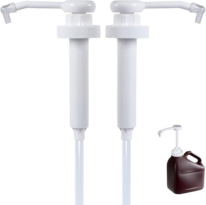 2-Pack Syrup Pump Compatible with Hershey's Chocolate Syrup Bulk Jug, Fit 7 LB 8 OZ for Most Home Half Gallon Bottles Containers