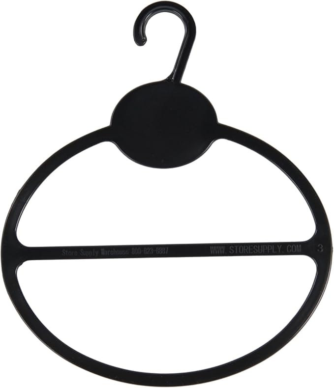 SSWBasics Black Scarf Hanger - Pack of 50
