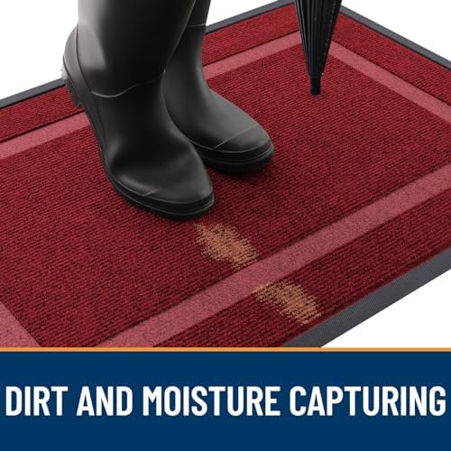 OLANLY Front Door Mat Outside 29.5x17, All-Season Heavy-Duty Rubber Doormat - Image 6
