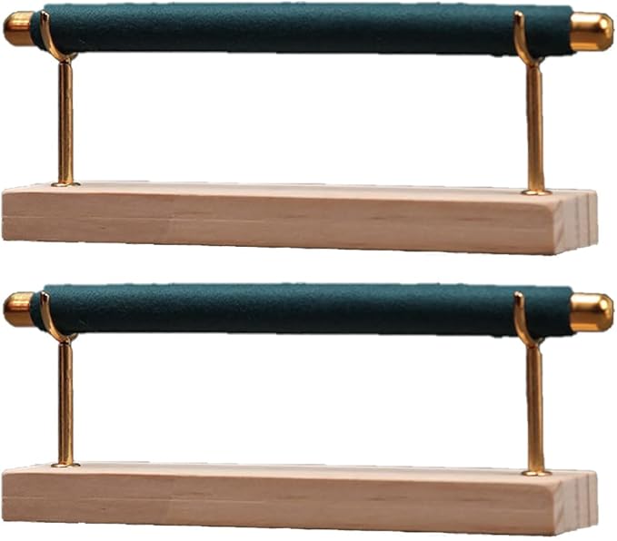 Magik 1-2 Ring Display Holder Detachable Tier Rack Jewelry Storage Organizer Tower (1 Layer, Green)
