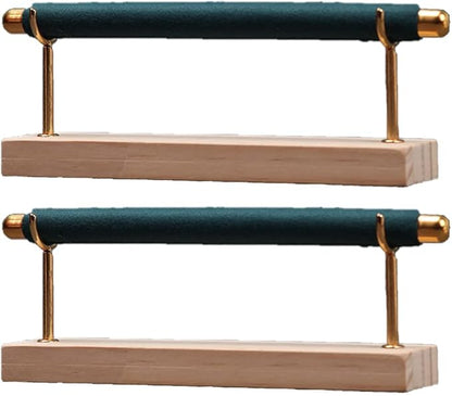 Magik 1-2 Ring Display Holder Detachable Tier Rack Jewelry Storage Organizer Tower (1 Layer, Green)