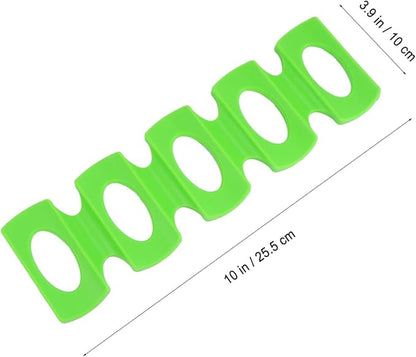 Garneck 2pcs Silicone Beverage Storage Shelf Mats Beer Bottle Racks for Fridge Easy to Clean Lightweight Design Green