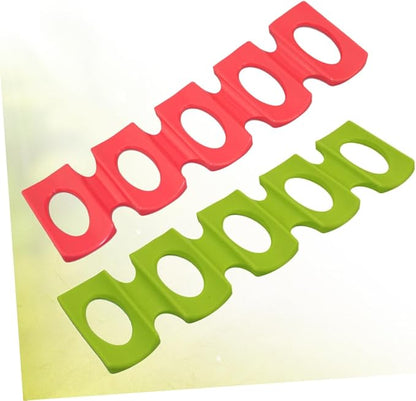 2pcs Beer Mat Can Holder for Refrigerator Silicone Drink Stacking Mat Beverage Storage Rack Fridge Wine Holder