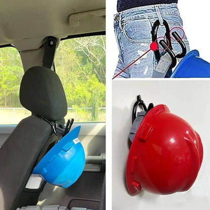 AUXPhome Hard Hat Rack Hard Hat Holder Storage Hanger Hard Hat Wall Mount Hard Hat Organizer Hard Hat Display - No Hard Hat -2/PK - Screws Included - Easy to Install,Bendable