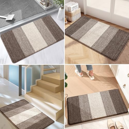 Kitinjoy Indoor Outdoor Door Mat, 44x24 Non-Slip Dirt Trapper Doormats - Image 6