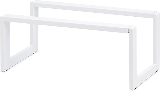 QUALIAZERO 2-Tier Expandable Shoe Rack – Durable Organizer Shelf for Entryways, Bedrooms, Bathrooms, and Laundry Rooms (GLACIER WHITE, 1 PACK)
