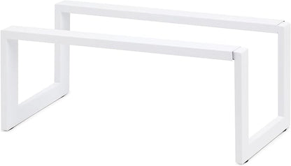QUALIAZERO 2-Tier Expandable Shoe Rack – Durable Organizer Shelf for Entryways, Bedrooms, Bathrooms, and Laundry Rooms (GLACIER WHITE, 1 PACK)