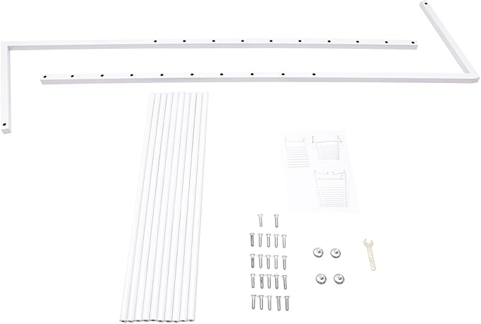 Scarf Display Stand, 10 Tier Metal Scarf Holder Organizer, Scarf Hanger Scarf Holder Scarf Organizer Belt Organizer Pants Rack Scarf Rack for Commercial Clothing Retail Store (White, 80cm)