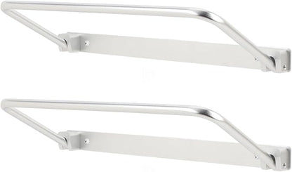 Foldable RV Shoe Rack, Alumiun Alloy Hanging Shoe Storage Shelf for Motorhome Yacht, Wall Mounted Shoe Organizer for RV with Installation Screws, Fitment for RV, Travel Trailer,