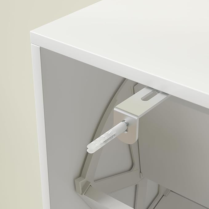 JOZZBY White Shoe Cabinet for Entryway, Narrow Shoe Storage Cabinet with 2 Flip Drawers, Hidden Shoe Rack for Hallway, Living Room
