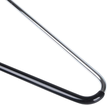 10 Metal Hangers Quality Heavy Duty Metal Coat Hangers with Non-Slip Rubber Coating for Pants (10)