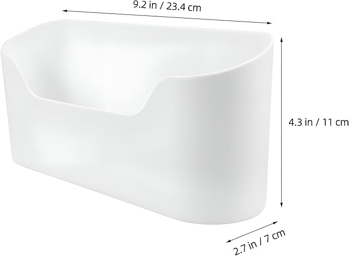 2026 NEW 2 Pcs Kitchen Cabinet Door Storage Box Wall Mount Organizer Adhesive Shower Shelf Wall-mounted Boxes