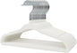 Stormix Baby Clothes Hangers 16 Pack, Kids Velvet Hangers Non-Slip, Clothes Hangers with Shoulder Notches for Toddler Children (White)