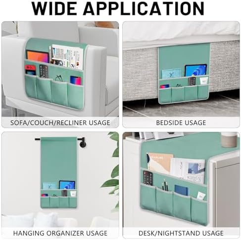 Remote Control Holder for Armchair Caddy, Remote Holder with 5 Pockets - Image 3