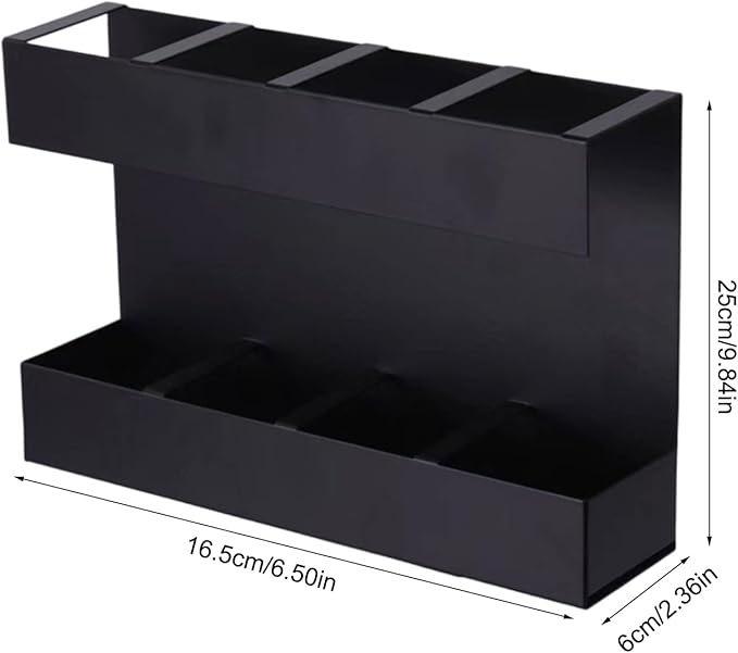 Wall Mounted Metal Straw Storage Organiser for Kitchen Restaurant Hotel Cabinet Door Space Saving Chopstick Dispenser