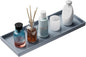 Vanity and Bathroom Tray, 15" ABS Countertop Organizer,Waterproof Vanity Tray for Toilet Tank,Perfume,Soap,Keys,Bathroom Accessories,Kitchen and Bath Trays,Non Slip Small Trays,Gray