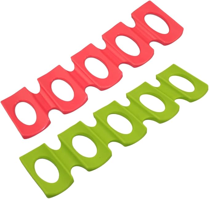 2pcs Silicone Beer Mat Organizer Stacking Rack for Wine Bottles and Cans Drinks Pad for Home Party Refrigerator Bar Green Red