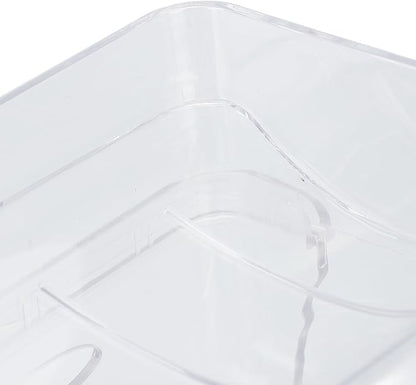 Pilipane Stackable Water Bottle Organizer Double Layer Transparent Plastic Desktop Cup Storage Rack for Kitchen Cabinet Space Saving Durable Stylish Functional (3 Bottles Per Shelf)
