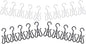 20pcs Shoe Storage Hooks Set Multi-functional Hanging Shoe Organizer Rack for Closet and Entryway Black and White Sturdy Drying Racks for Household Use