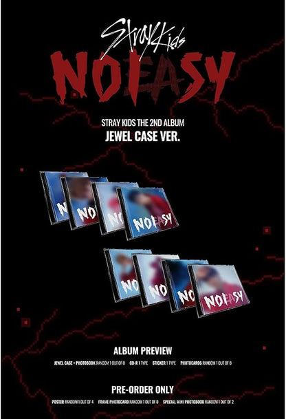 STRAY KIDS - 2nd album NOEASY Jewel Case [No poster] (I.N ver.)
