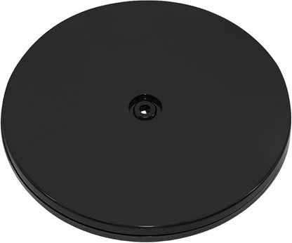 1 Pcs Black 9 inch Acrylic Lazy Susan Rotating Turntable Organizer Bearings - Round Swivel Plate for Spice Rack, Table, Cake, Kitchen Pantry