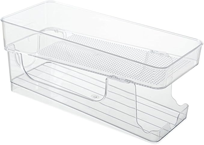 Double Storage Box Fridge Soda Can Organizer Can Drink Organizer for Fridge