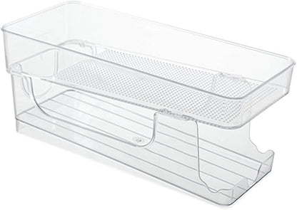 Double Storage Box Fridge Soda Can Organizer Can Drink Organizer for Fridge