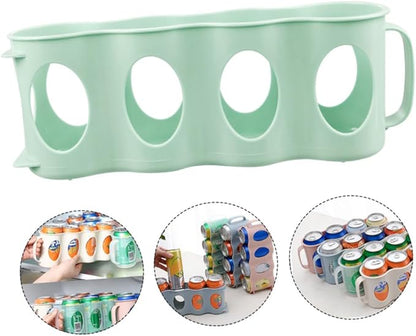2pcs Bottle Can Organizer Hand Pull Type Section Plastic Refrigerator Pantry Storage