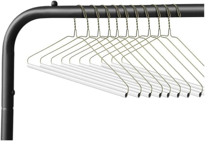 Royal Dry Clean Supply | 16" Inch Strut Hanger Pants Hanger - White Tube for Dry Cleaners or Home, Pack of 12