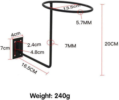 Helmet Display Rack, Motorcycle Bicycle Helmet Holder - Hanger Rack Jacket Hook Screws Wig Ball Storage Holder- Wall Mounted Hook for Coats,Hats, Caps - Fixed with Four Screws