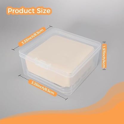 Travel Soap Dish, Soap Box Case with Bar Soap Saver Pad Portable Soap Rest for Bathroom Shower Home Outdoor Gym Fitness Vonpri (Transparent 2Pack)