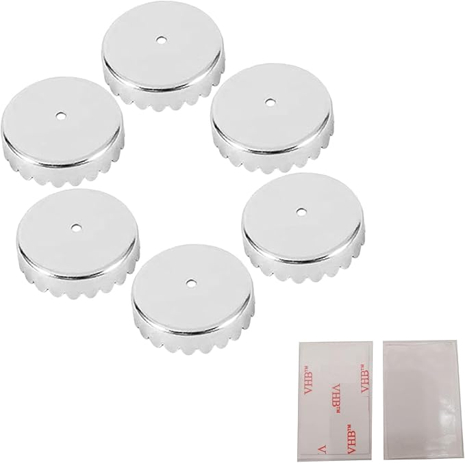 Magnet Air Dry Soap Holder caps, Magnetic Wood Material Soap Saver Tapes for Soapholder & Soap Dish, No More Soggy Soaps - Replacement Capsules for Magnetic Soap Holder (6pcs caps,2pcs Tapes)