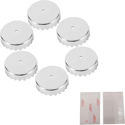 Magnet Air Dry Soap Holder caps, Magnetic Wood Material Soap Saver Tapes for Soapholder & Soap Dish, No More Soggy Soaps - Replacement Capsules for Magnetic Soap Holder (6pcs caps,2pcs Tapes)