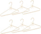 6-Piece Pearl Clothes Hanger Set Wedding Hanger Bridal Bridesmaid Hangers for Wedding Dress Standard Pearl Hangers (Pearl White, 6)