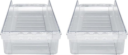 2PCS Soda Can Dispenser Drink Holder – Large-Capacity Beverage for Refrigerator or Cabinet, Space-Saving Food Storage Solution Compatible with Standard 12oz Cans