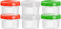 EONJOE 4oz Plastic Containers with Lids Reusable Dishwasher Freezer Safe Airtight, 6-Pack
